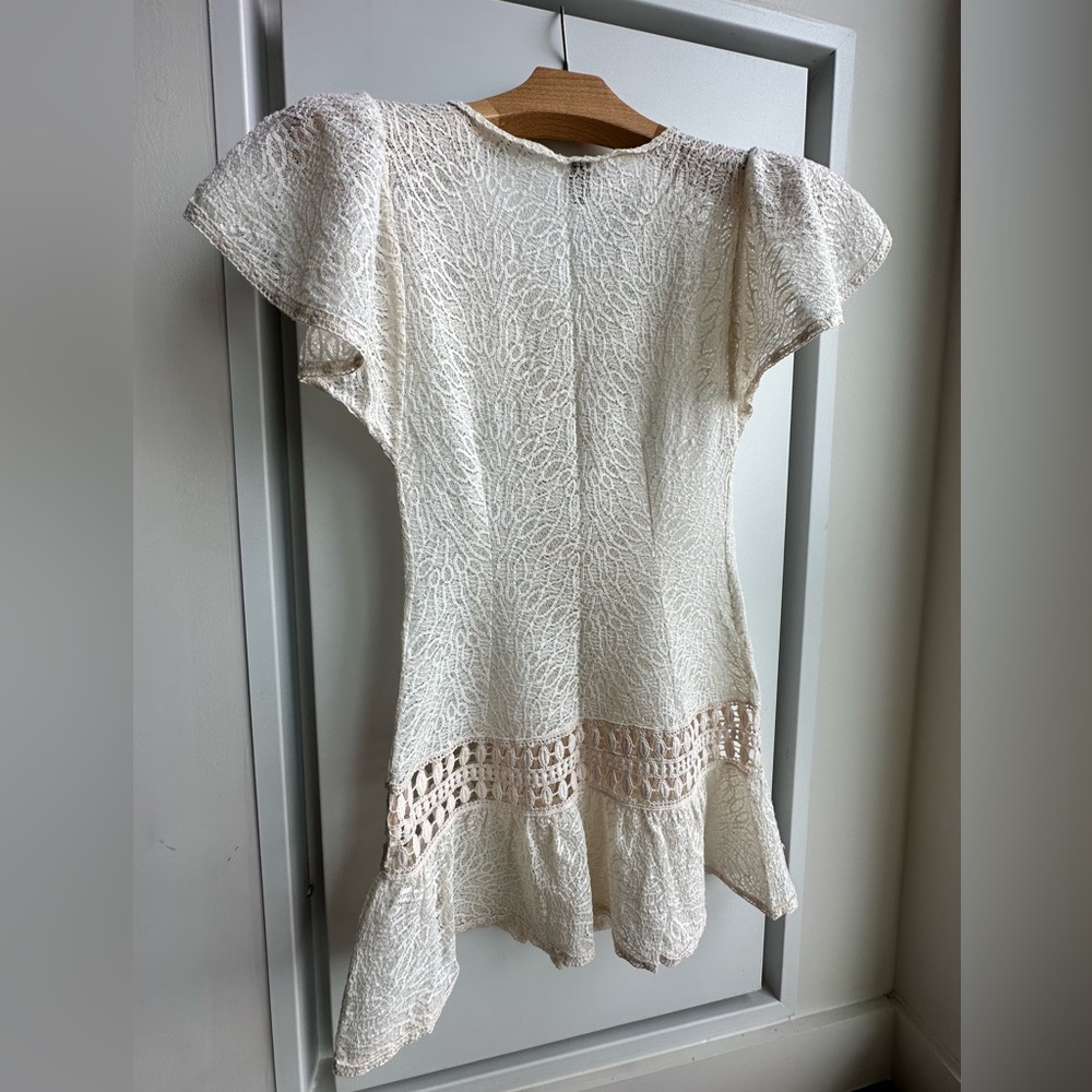 FARM Rio Cream Lace Mini Dress - Picture 6 of 7